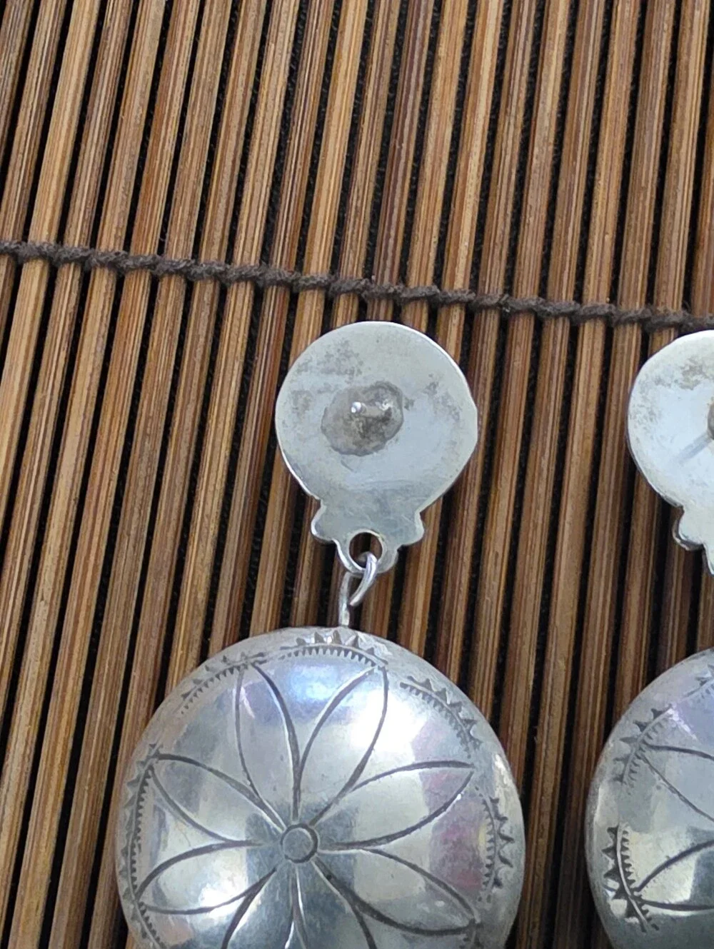 Sterling Silver Navajo Dangle Earrings (Vintage)